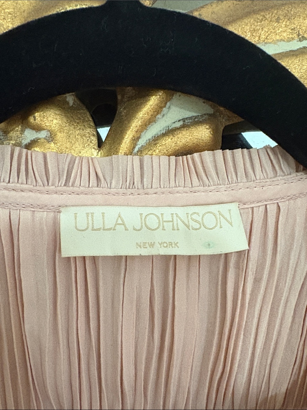 Ulla Johnson Astrid Plisse Midi Dress Blush - Picture 4 of 5